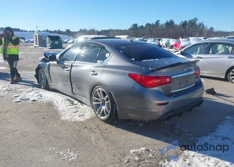 2014 Infiniti Q50 Sport from USA, damaged, VIN JN1BV7AR4EM687633